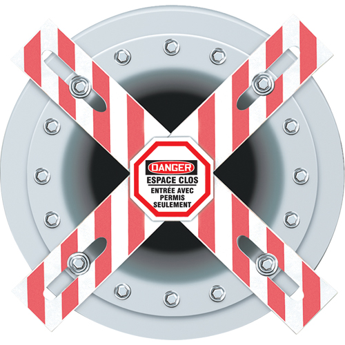 Danger Man-Way Cross Barrier Helyx Safety & Industrial Supplies