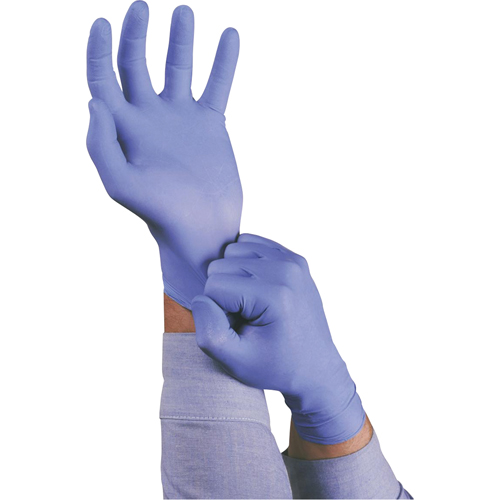 Gants TouchNTuff 92-675, Petit, Nitrile, 5 mils, Sans poudre, Bleu Helyx Safety & Industrial Supplies
