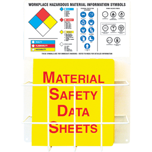 Panneaux de style panier pour mati&egrave;res dangereuses, Anglais, Compris reliures Helyx Safety & Industrial Supplies