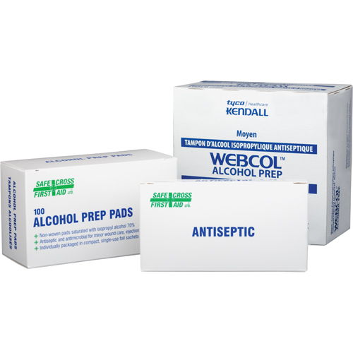 Tampons alcoolis&eacute;s, Serviette, Antiseptique Helyx Safety & Industrial Supplies