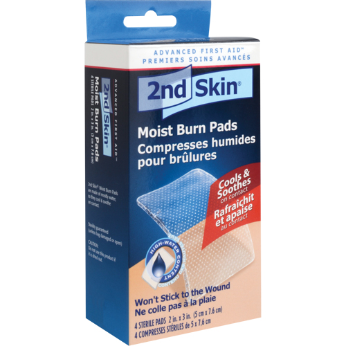 2nd Skin&reg; Moist Burn Pads, 2" x 3", Class 2 Helyx Safety & Industrial Supplies