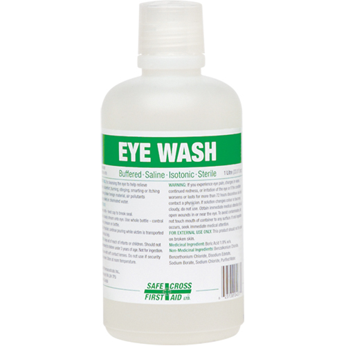 Eyewash Solution, Full Bottle, 1000 ml Helyx Safety & Industrial Supplies