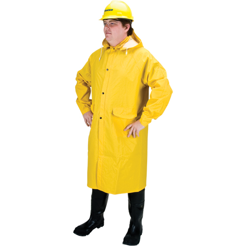 Imperm&eacute;able long RZ200, Polyester, Petit, Jaune Helyx Safety & Industrial Supplies