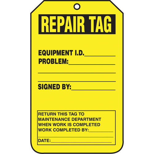Inspection Tags, Cardstock, 3-1/8" W x 5-7/8" H, English Helyx Safety & Industrial Supplies