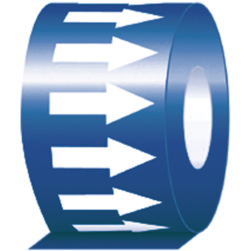 &eacute;tiquette de tuyauterie, 108', Blanc/bleu Helyx Safety & Industrial Supplies