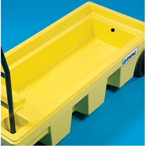 Poly-Spillcart Cart, 66.5" L x 29" W x 43.9" H, 57 US gal. Spill Cap. Helyx Safety & Industrial Supplies