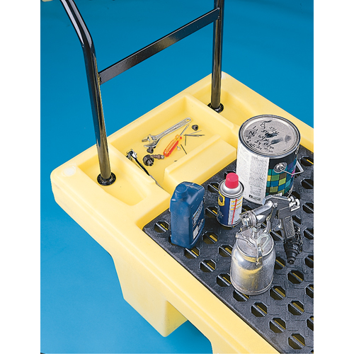 Poly-Spillcart Cart, 66.5" L x 29" W x 43.9" H, 57 US gal. Spill Cap. Helyx Safety & Industrial Supplies