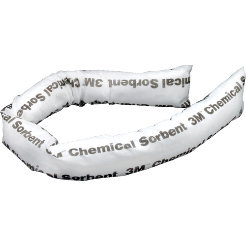Chemical Sorbent Mini-Boom, Chemical, 4' L x 3" W, 12 gal. Absorbancy, 12 /Pack Helyx Safety & Industrial Supplies