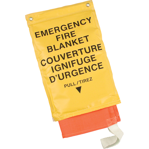 Emergency Fire Blankets, Fibreglass, 72"L x 72"W Helyx Safety & Industrial Supplies