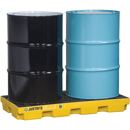 EcoPolyBlend Accumulation Centers, 24 US gal. Spill Capacity, 49" x 25" x 5.5" Helyx Safety & Industrial Supplies