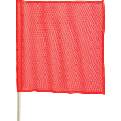 Traffic Safety Flags, Mesh, With Handle Helyx Safety & Industrial Supplies