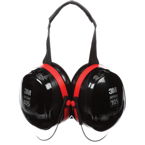 Peltor Optime 105 Series Earmuffs, Neckband, 29 NRR dB Helyx Safety & Industrial Supplies