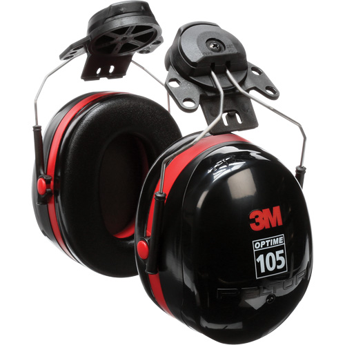 Peltor Optime 105 Series Earmuffs, Cap Mount, 27 NRR dB Helyx Safety & Industrial Supplies