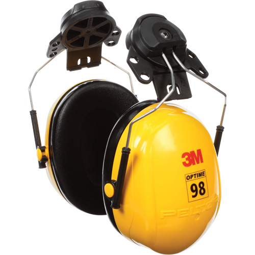 Peltor Optime 98 Series Earmuffs, Cap Mount, 23 NRR dB Helyx Safety & Industrial Supplies