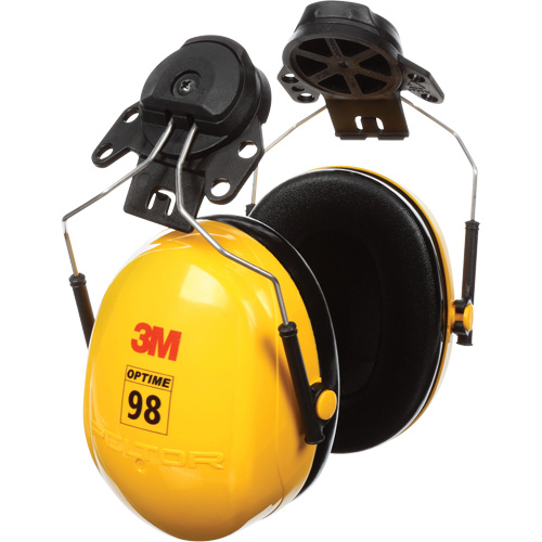 Peltor Optime 98 Series Earmuffs, Cap Mount, 23 NRR dB Helyx Safety & Industrial Supplies