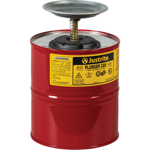 Bidons plongeurs, Capacit&eacute; de 1 gal. US Helyx Safety & Industrial Supplies