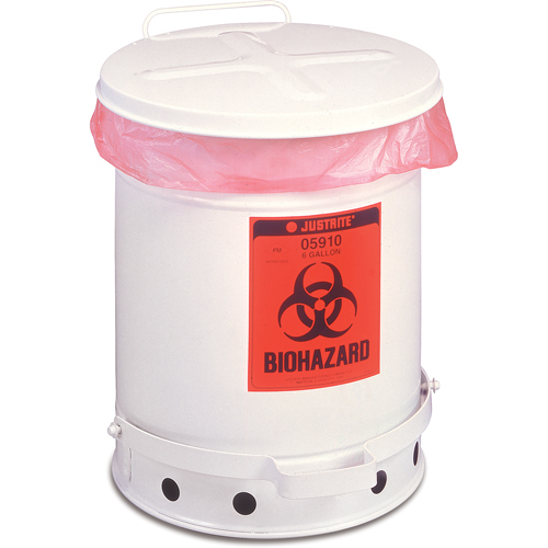Contenant de d&eacute;chets &agrave; biorisques, Capacit&eacute; de 6 gal. Helyx Safety & Industrial Supplies