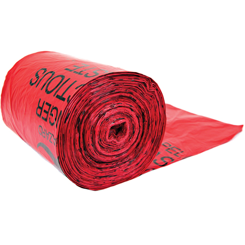 Sacs pour d&eacute;chets dangereux, Biorisque, 24" lo x 33" la, Capacit&eacute; de 56.8 L (15 gal.) Helyx Safety & Industrial Supplies