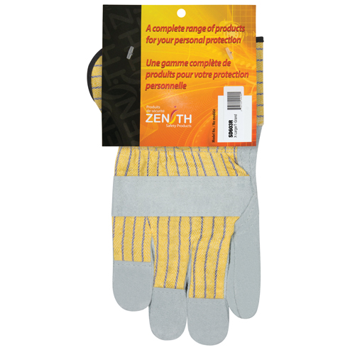 Gants d'ajusteur de qualit&eacute; sup&eacute;rieure, T-Grand, Paume en Cuir de vache refendu, Doublure en Coton Helyx Safety & Industrial Supplies