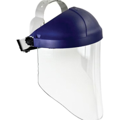 Ratchet Headgear with Faceshield, Polycarbonate, Ratchet Suspension Helyx Safety & Industrial Supplies