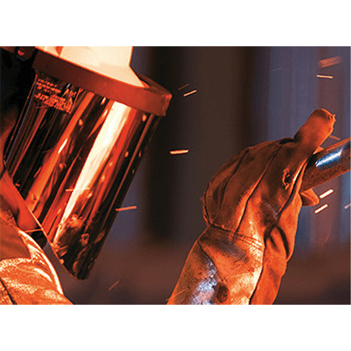 Ratchet Headgear with Faceshield, Polycarbonate, Ratchet Suspension Helyx Safety & Industrial Supplies