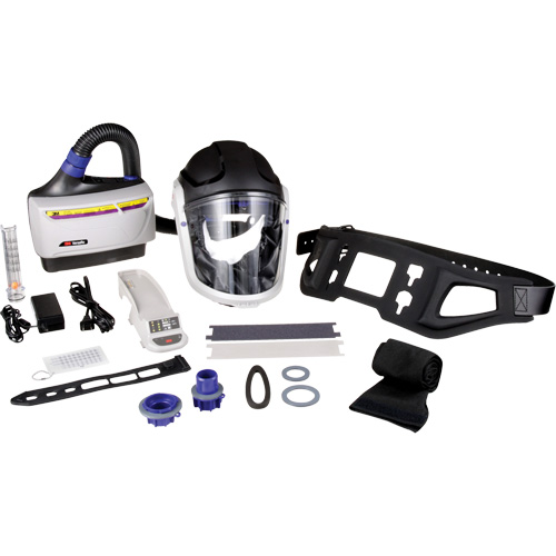 Trousse industrielle lourde pour APR motoris&eacute; TR-600 de Versaflo, Capuchon & visi&egrave;re, Pile Lithium-ion Helyx Safety & Industrial Supplies