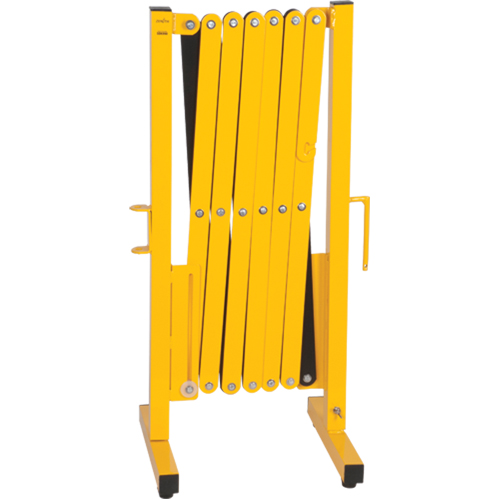 Expandable Barrier, 37" H x 11' L, Black/Yellow Helyx Safety & Industrial Supplies