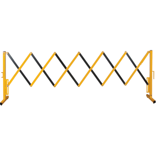 Expandable Barrier, 37" H x 11' L, Black/Yellow Helyx Safety & Industrial Supplies