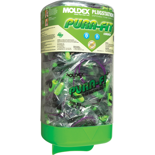 PlugStation&reg; with Corded Pura-Fit&reg; Earplugs Helyx Safety & Industrial Supplies