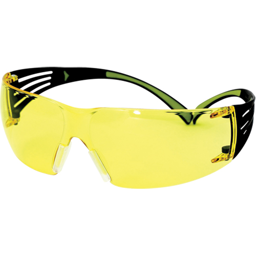 Securefit 400 Series Safety Glasses, Amber Lens, Anti-Fog/Anti-Scratch, ANSI Z87+/Meets/Exceeds CSA Z94.3 Helyx Safety & Industrial Supplies