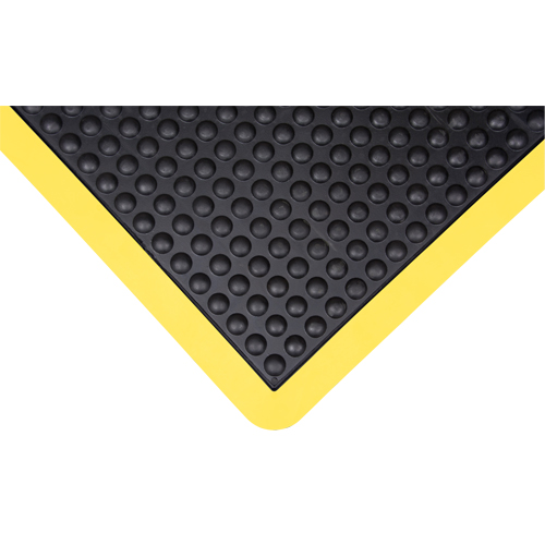 Anti-Fatigue Dome Matting, Bubbled, 3' x 4' x 1/2", Black, Rubber Helyx Safety & Industrial Supplies