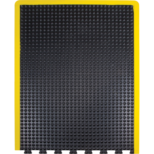 Anti-Fatigue Dome Matting, Bubbled, 3' x 4' x 1/2", Black, Rubber Helyx Safety & Industrial Supplies