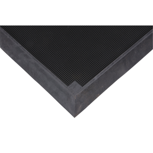 Foot Sanitizing Matting, Rubber, 2-2/3' W x 3-1/4' L x 2-1/2" Thick, Black Helyx Safety & Industrial Supplies