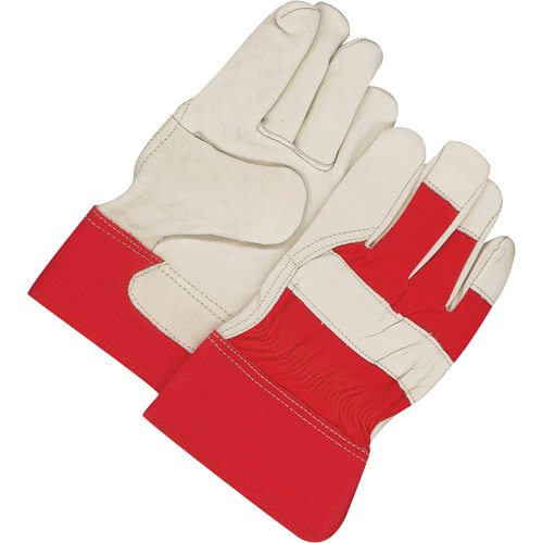 Gants d'ajusteur classiques, T-Grand, Paume en Cuir fleur de vache, Doublure en Molleton Helyx Safety & Industrial Supplies
