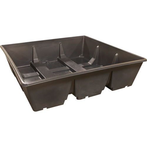 Bac de r&eacute;cup&eacute;ration GRV, Capacit&eacute; de d&eacute;versement 385 gal. US, 76" x 76" x 20" Helyx Safety & Industrial Supplies