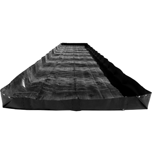 Bermes &eacute;conomiques, Capacit&eacute; 2244 gal. US, 30' la x 10' lo x 12" h, Support en L Helyx Safety & Industrial Supplies