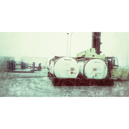Double ISO Tank Berm, 7180 US gal. Capacity, 24' W x 20' L x 24" H, L-Bracket Helyx Safety & Industrial Supplies