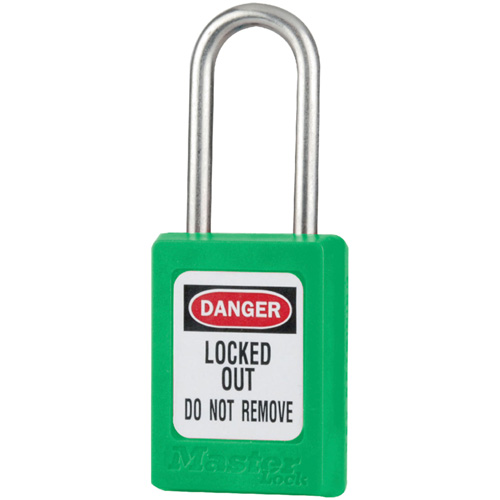 Cadenas de s&eacute;curit&eacute; S31 Zenex, Vert, Cl&eacute;s identiques, Thermoplastique, Largeur de 1-3/8" Helyx Safety & Industrial Supplies