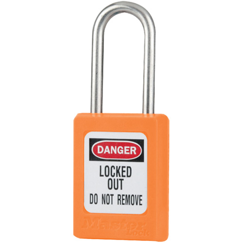 Cadenas de s&eacute;curit&eacute; S31 Zenex, Orange, Cl&eacute;s identiques, Thermoplastique, Largeur de 1-3/8" Helyx Safety & Industrial Supplies