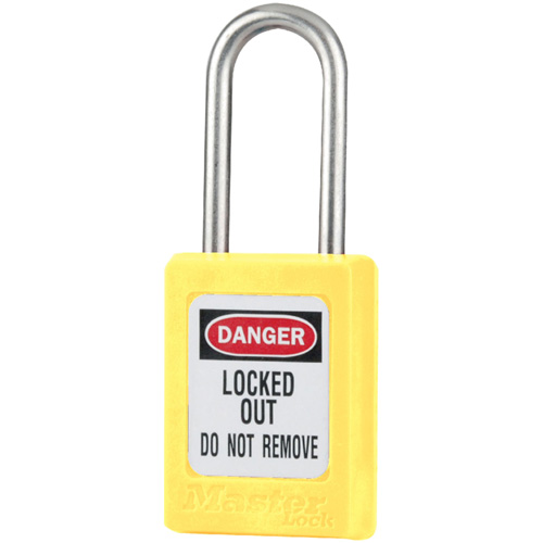 Cadenas de s&eacute;curit&eacute; S31 Zenex, Jaune, Cl&eacute;s identiques, Thermoplastique, Largeur de 1-3/8" Helyx Safety & Industrial Supplies