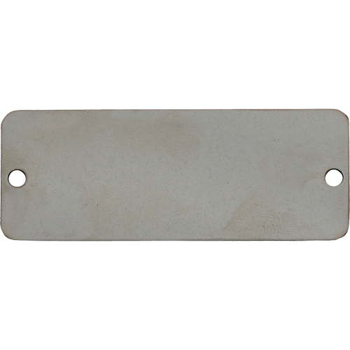 &eacute;tiquettes vierges, Acier inoxydable, 2" la x 1" h Helyx Safety & Industrial Supplies