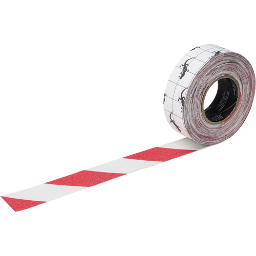 Premium Anti-Skid Tape, 2" x 60', Red & White Helyx Safety & Industrial Supplies
