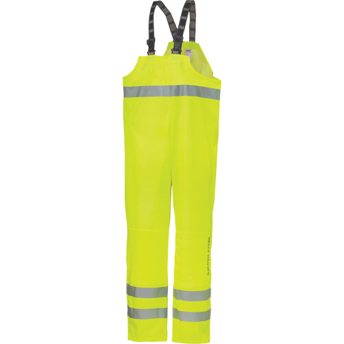 Narvik Rainwear - Bib pants, Polyester, Small, High Visibility Lime-Yellow Helyx Safety & Industrial Supplies