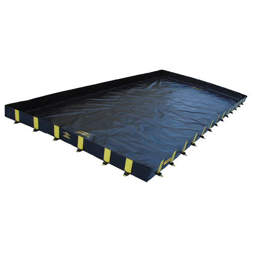 Bermes Rigid-Lock QuickBerm, Capacit&eacute; 1795 gal., 12' la x 20' lo x 12" h, Paroi &agrave; piquets Helyx Safety & Industrial Supplies