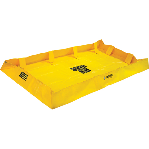 QuickBerm&reg; Lite Containment Berm, 159 gal. Capacity, 4' W x 8' L x 8" H, Snap-Up Bracket Helyx Safety & Industrial Supplies