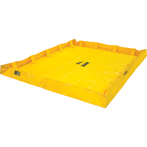 Berme de confinement Lite QuickBerm , Capacit&eacute; 318 gal. US, 8' la x 8' lo x 8" h, Support &agrave; encliqueter Helyx Safety & Industrial Supplies