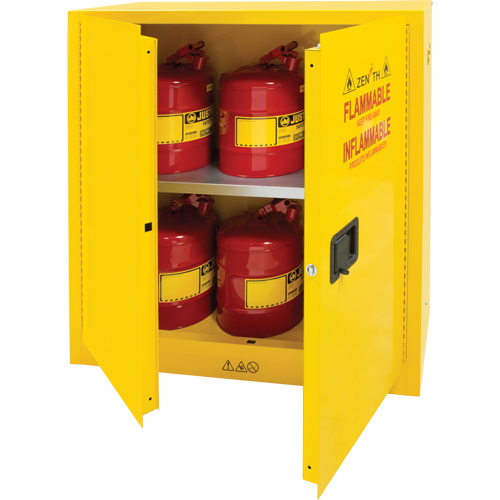 Armoire pour produits inflammables, 30 gal., 2 Porte(s), 43" La x 44" h x 18" p Helyx Safety & Industrial Supplies