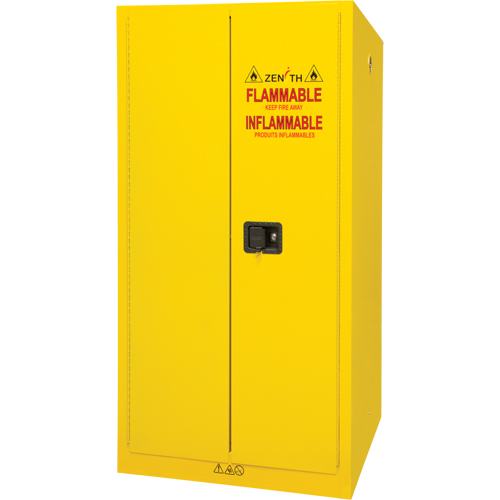 Flammable Storage Cabinet, 60 gal., 2 Door, 34" W x 65" H x 34" D Helyx Safety & Industrial Supplies
