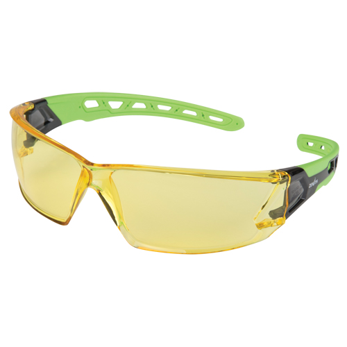 Z2500 Series Safety Glasses, Amber Lens, Anti-Scratch, ANSI Z87+/Meets/Exceeds CSA Z94.3 Helyx Safety & Industrial Supplies