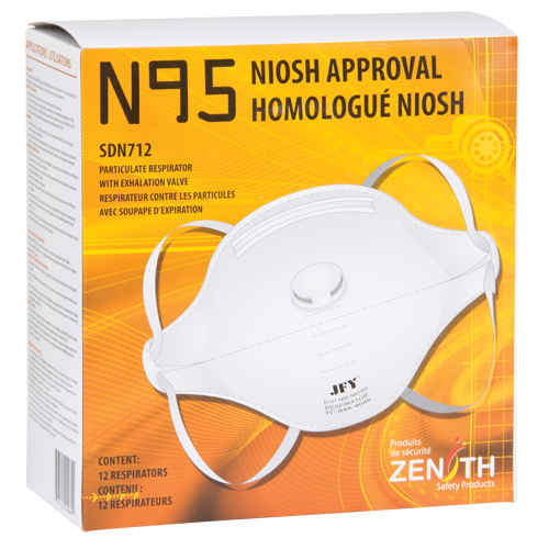 Respirateur contre les particules, N95, Certifi&eacute; NIOSH, Moyen/grand Helyx Safety & Industrial Supplies